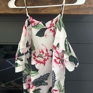 Banana Republic Floral Ruffle Off-the-Shoulder Top